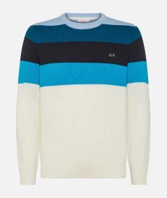 MAGLIA PULLOVER ROUND STRIPES FANCY WARM