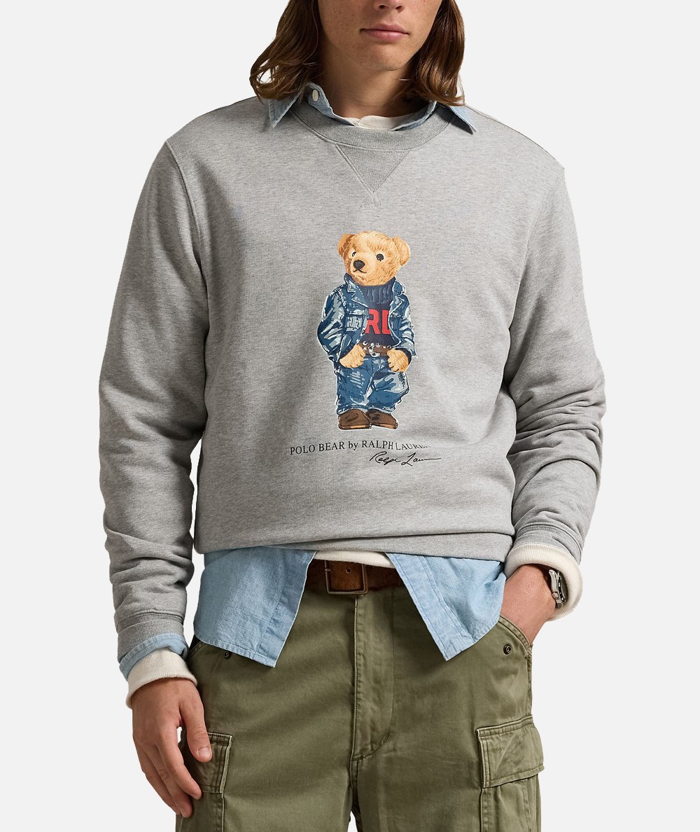 Polo bear fleece sweatshirt