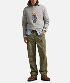 Polo bear fleece sweatshirt