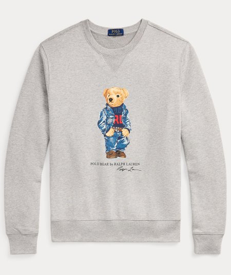 Polo bear fleece sweatshirt