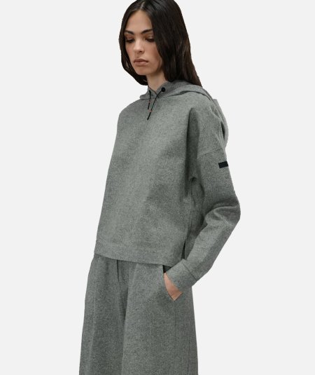 Felpa Sesta Hood Wom Fleece - Duepistudio ***** Abbigliamento, Accessori e Calzature | Uomo - Donna