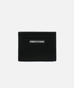 Card holder with logo plate