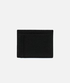 Card holder with logo plate