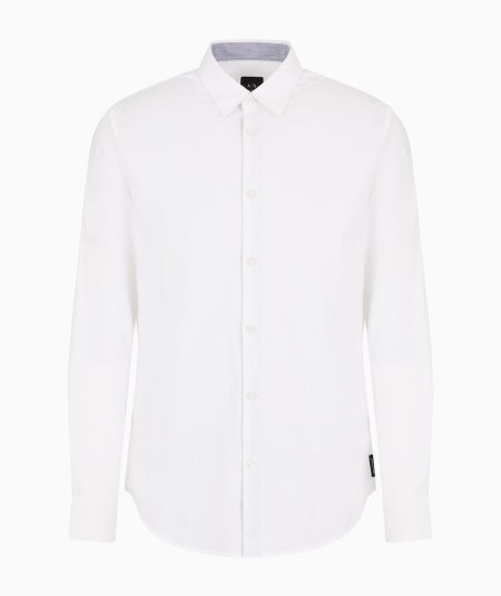 Slim fit cotton pique shirt