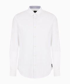 Slim fit cotton pique shirt