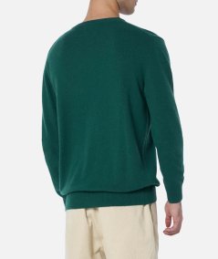 Heron green embroidered sweater