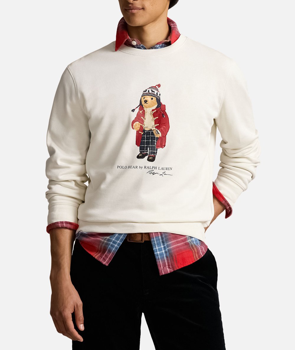 Polo bear fleece sweatshirt