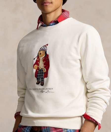 Polo bear fleece sweatshirt