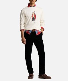 Polo bear fleece sweatshirt