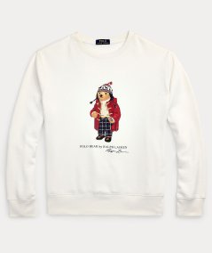 Polo bear fleece sweatshirt