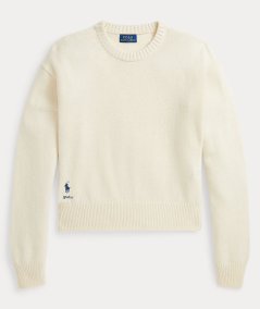 Crew-neck sweater in wool blend