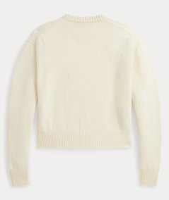 Crew-neck sweater in wool blend