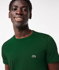 Crew-neck T-shirt in Pima cotton jersey