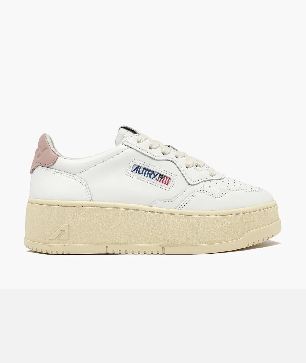 SNEAKERS PLATFORM LOW WOM LEATH/LATH