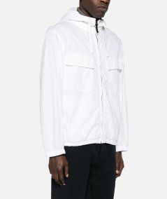 Supima cotton twill strech-tc hooded jacket