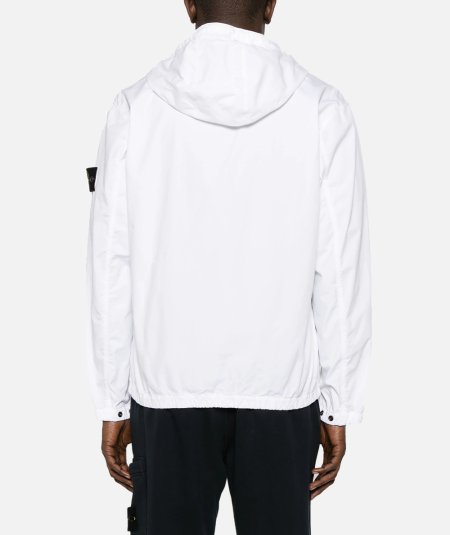 Supima cotton twill strech-tc hooded jacket