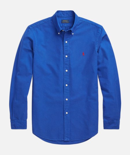 Slim-Fit Garment Dyed Oxford Shirt