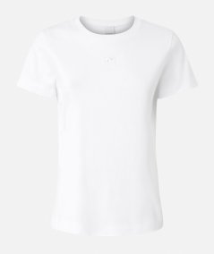 T-shirt maniche corte logo ricamato