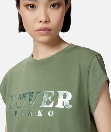 T-shirt slim PINKO Lover